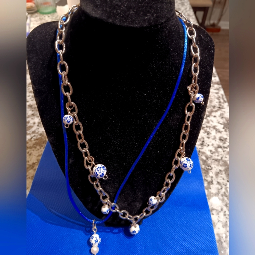 Set Necklaces Bracelet Porcellain